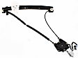 Front, Driver and Passenger Side Window Regulators, Power, With Motor