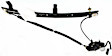 Front, Driver and Passenger Side Window Regulators, Power, With Motor