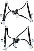 Front, Driver and Passenger Side Power Window Regulator, With Motor