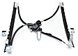 Front, Driver and Passenger Side Power Window Regulator, With Motor