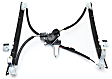 Front, Driver and Passenger Side Power Window Regulator, With Motor