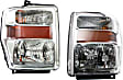 2009 Ford F-350 Super Duty - Driver and Passenger Side Headlights, with Bulbs, Halogen, Single Beam Headlights, Except Harley Davidson Model