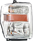 2009 Ford F-350 Super Duty - Driver and Passenger Side Headlights, with Bulbs, Halogen, Single Beam Headlights, Except Harley Davidson Model