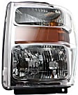 2009 Ford F-350 Super Duty - Driver and Passenger Side Headlights, with Bulbs, Halogen, Single Beam Headlights, Except Harley Davidson Model