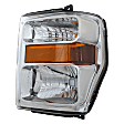 2009 Ford F-250 Super Duty - Driver and Passenger Side Halogen Headlight, With bulb(s), OE Replacement, CAPA Certified