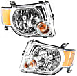 2011 Ford Escape - Driver and Passenger Side Halogen Headlight, With bulb(s), For Models Without Sport Appearance Package, OE Replacement
