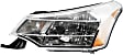 2009 Ford Focus - Driver and Passenger Side Halogen Headlight, With bulb(s), OE Replacement, Sedan