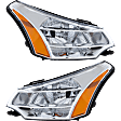 2011 Ford Focus - Driver and Passenger Side Halogen Headlight, With bulb(s), OE Replacement, Sedan, CAPA Certified