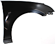 Front, Driver and Passenger Side Fenders, Without grille provision, CAPA CERTIFIED