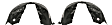 2009 Ford Taurus - Front, Driver and Passenger Side Fender Liner