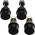 Front, Driver and Passenger Side, Upper and Lower Ball Joints