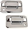 2012 Ford F-150 - Front, Driver and Passenger Side Chrome Exterior Door Handle, With Key Hole, 4-Door, Crew Cab Pickup