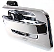 Front and Rear, Driver and Passenger Side Exterior Door Handles, Chrome, Front Driver Side - With Key Hole; Front Passenger Side and Rear Driver and Passenger Side - Without Key Hole