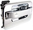 Front and Rear, Driver and Passenger Side Exterior Door Handles, Chrome, Front Driver Side - With Key Hole; Front Passenger Side and Rear Driver and Passenger Side - Without Key Hole