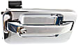 Front and Rear, Driver and Passenger Side Exterior Door Handles, Chrome, Front Driver Side - With Key Hole; Front Passenger Side and Rear Driver and Passenger Side - Without Key Hole