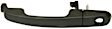 Front, Driver and Passenger Side Exterior Door Handles, Black, Front Driver Side - With Key Hole; Front Passenger Side or Rear Driver or Passenger Side - Without Key Hole