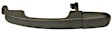 Front, Driver and Passenger Side Exterior Door Handles, Black, Front Driver Side - With Key Hole; Front Passenger Side or Rear Driver or Passenger Side - Without Key Hole