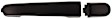 Front, Driver and Passenger Side Exterior Door Handles, Black, Front Driver Side - With Key Hole; Front Passenger Side or Rear Driver or Passenger Side - Without Key Hole