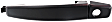 2012-2015 Chevrolet Captiva Sport - Front, Driver and Passenger Side Smooth Black Exterior Door Handle, With Key Hole