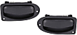 Rear, Driver and Passenger Side Interior Door Handles, Textured Black, without Door Lock Button, Extended Cab Pickup, USA Built Vehicle