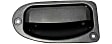 Rear, Driver and Passenger Side Interior Door Handles, Textured Black, without Door Lock Button, Extended Cab Pickup, USA Built Vehicle