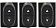 Front and Rear, Driver and Passenger Side Window Switches, Black, 1-Button