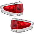 2008 Ford Focus - Driver and Passenger Side Halogen Tail Light, With bulb(s), OE Replacement
