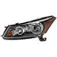 2009 Honda Accord - Driver and Passenger Side Halogen Headlight, With bulb(s), OE Replacement, Sedan