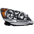 Driver and Passenger Side Halogen Headlight, With bulb(s), OE Replacement