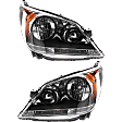 Driver and Passenger Side Halogen Headlight, With bulb(s), OE Replacement, CAPA Certified