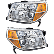 2007 Honda Pilot - Driver and Passenger Side Halogen Headlight, Without bulb(s), OE Replacement