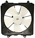 OE Replacement Radiator and A/C Condenser Fan Driver and Passenger Side, 1.8L, 4Cyl, Single fan