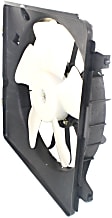 OE Replacement Radiator and A/C Condenser Fan Driver and Passenger Side, 1.8L, 4Cyl, Single fan