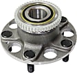 Rear, Driver and Passenger Side Wheel Hub, 5 Lugs, With Bearing