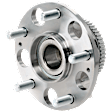 Rear, Driver and Passenger Side Wheel Hub, 5 Lugs, With Bearing