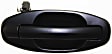 Front and Rear, Driver and Passenger Side Exterior Door Handles, Textured Black, Front Driver and Passenger Side - With Key Hole; Rear Driver and Passenger Side - Without Key Hole