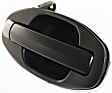 Front and Rear, Driver and Passenger Side Exterior Door Handles, Textured Black, Front Driver and Passenger Side - With Key Hole; Rear Driver and Passenger Side - Without Key Hole