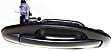 Front and Rear, Driver and Passenger Side Exterior Door Handles, Textured Black, Front Driver and Passenger Side - With Key Hole; Rear Driver and Passenger Side - Without Key Hole