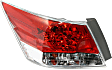 2008-2012 Honda Accord - Driver and Passenger Side Halogen Tail Light, With bulb(s), OE Replacement,, CAPA Certified