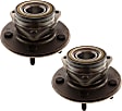 Front, Driver and Passenger Side Wheel Hub, 5 Lugs, With Bearing, 4WD