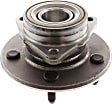 Front, Driver and Passenger Side Wheel Hub, 5 Lugs, With Bearing, 4WD