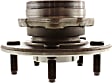 Front, Driver and Passenger Side Wheel Hub, 5 Lugs, With Bearing, 4WD