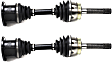Front, Driver and Passenger Side Axle Assembly, Naturally Aspirated, SOHC, GAS, Standard Cab Pickup