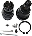 Front, Driver and Passenger Side, Upper and Lower Ball Joints, Non-Adjustable, Includes Nuts