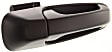 Front, Driver and Passenger Side Exterior Door Handles, Smooth Black, Driver Side - With Key Hole; Passenger Side - Without Key Hole