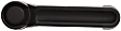 Front and Rear, Driver and Passenger Side Textured Black Exterior Door Handle, Without Key Hole