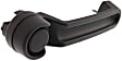 Front and Rear, Driver and Passenger Side Textured Black Exterior Door Handle, Without Key Hole