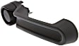 Front and Rear, Driver and Passenger Side Textured Black Exterior Door Handle, Without Key Hole