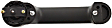 Front and Rear, Driver and Passenger Side Textured Black Exterior Door Handle, Without Key Hole