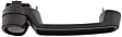 Front and Rear, Driver and Passenger Side Textured Black Exterior Door Handle, Without Key Hole